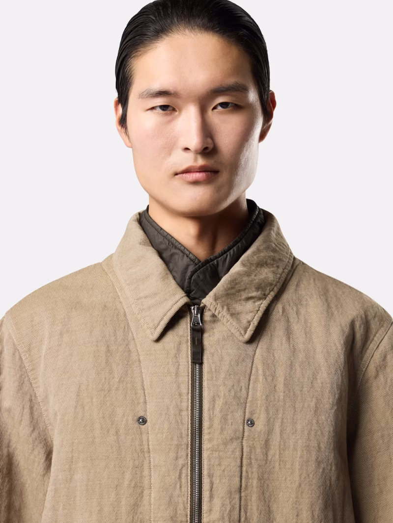 Jacheta Stone Island Padded Field Anti-Drop bej - imagine 4