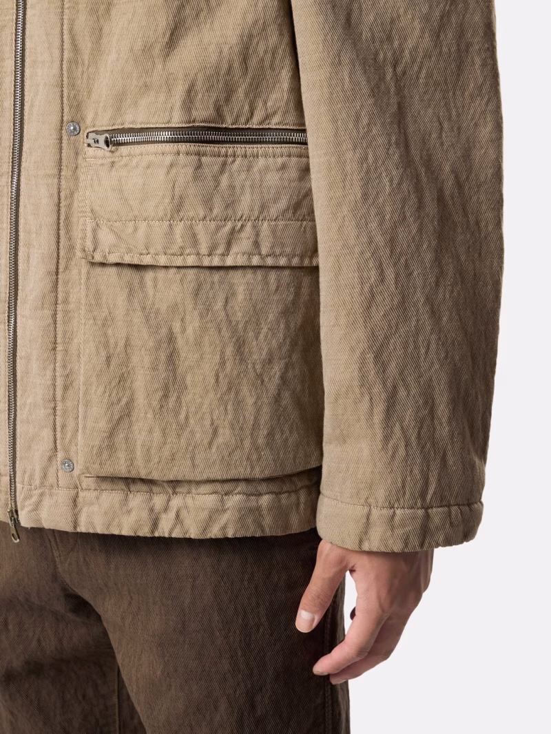 Jacheta Stone Island Padded Field Anti-Drop bej - imagine 6