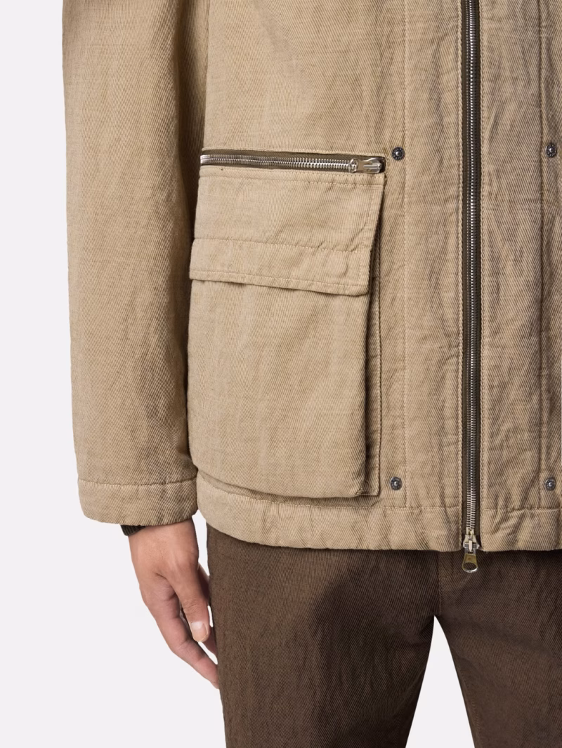 Jacheta Stone Island Padded Field Anti-Drop bej - imagine 7