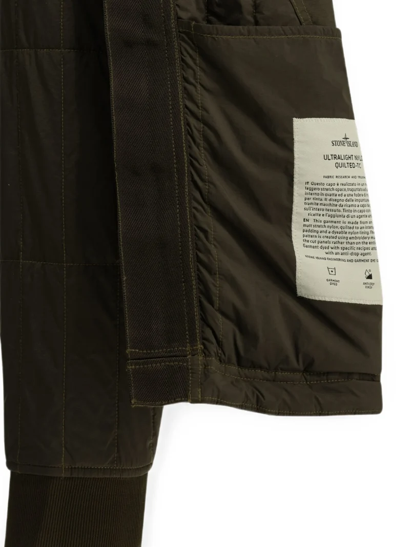 Jacheta Stone Island Utralight Nylon khaki - imagine 4