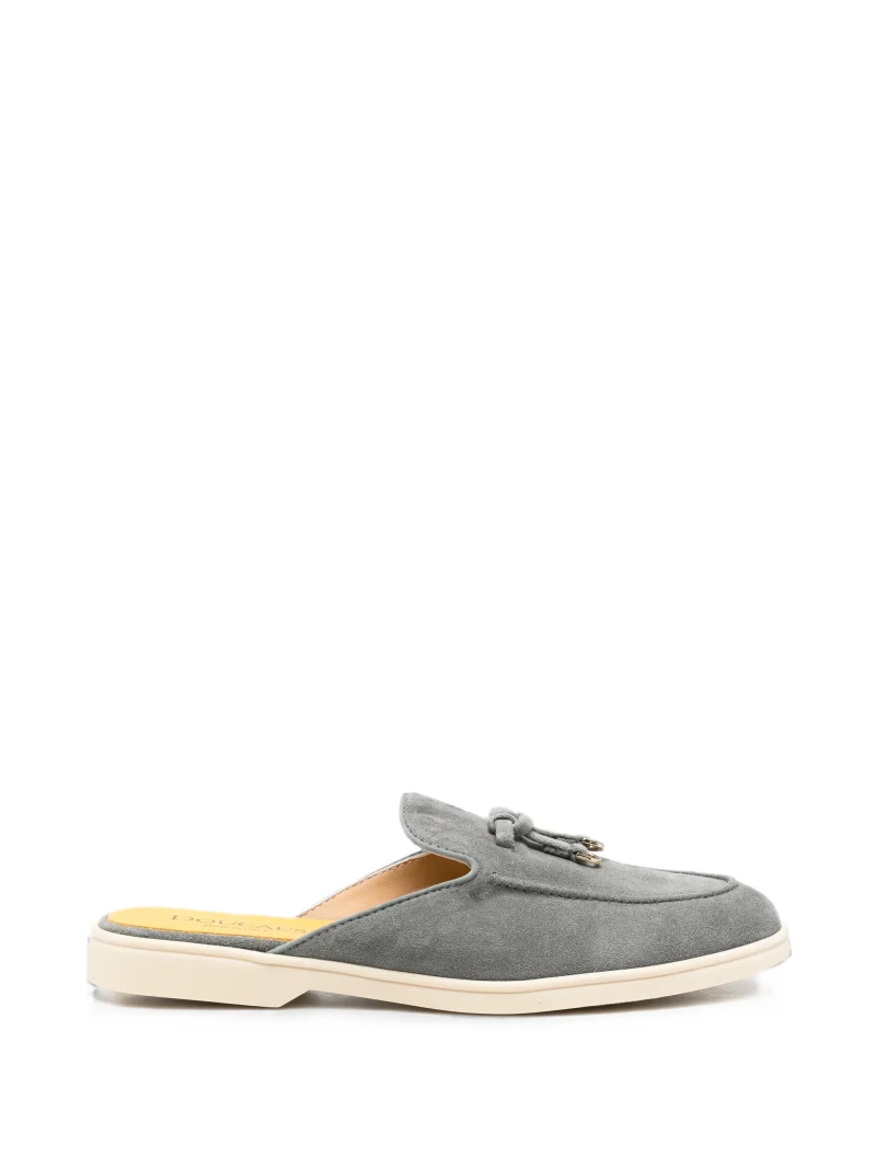 Loafers Doucal's Tassel Suede gri - imagine 3