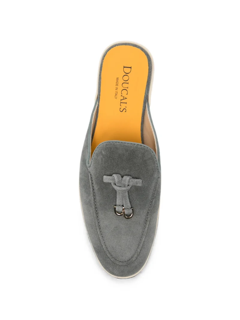 Loafers Doucal's Tassel Suede gri - imagine 4