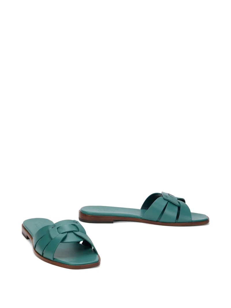 Alternative view of Mules Doucal's Interwoven verde