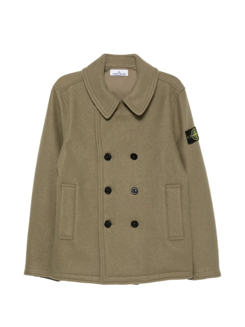 Palton Stone Island Heavy Melton Peacoat khaki