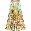 Pantaloni Camilla Graphic-Print Palazzo multicolor