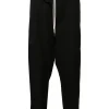 Pantaloni Drole De Monsieur Drawstring Twill Cropped negru