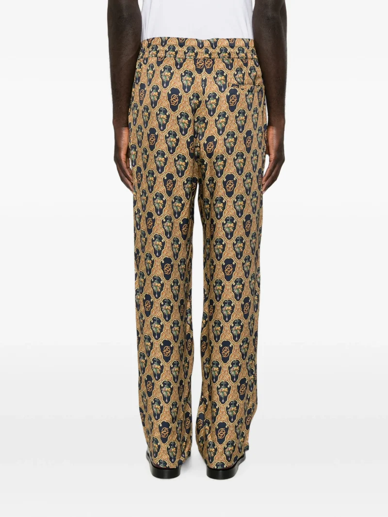 Alternative view of Pantaloni Drole De Monsieur Graphic-Print Drawstring bej