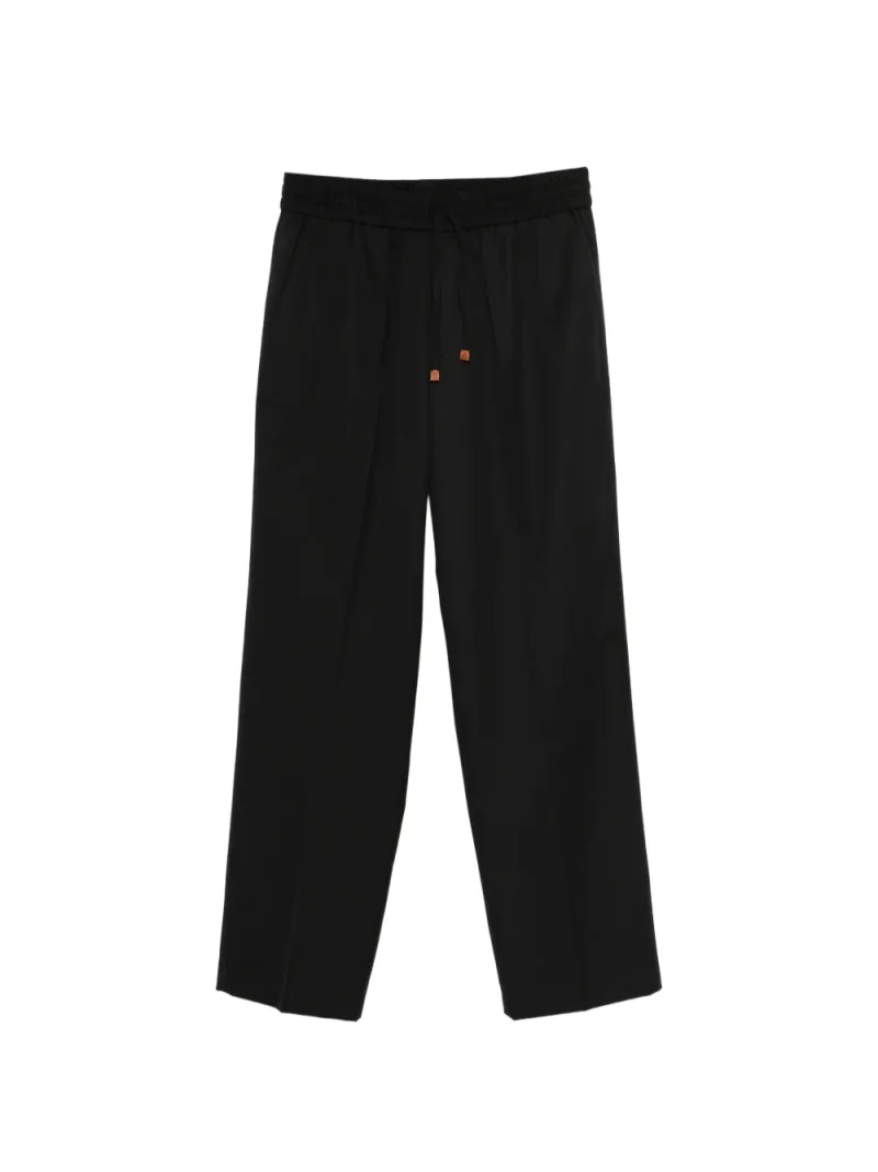 Pantaloni Drole De Monsieur Wide-Leg Drawstring negru
