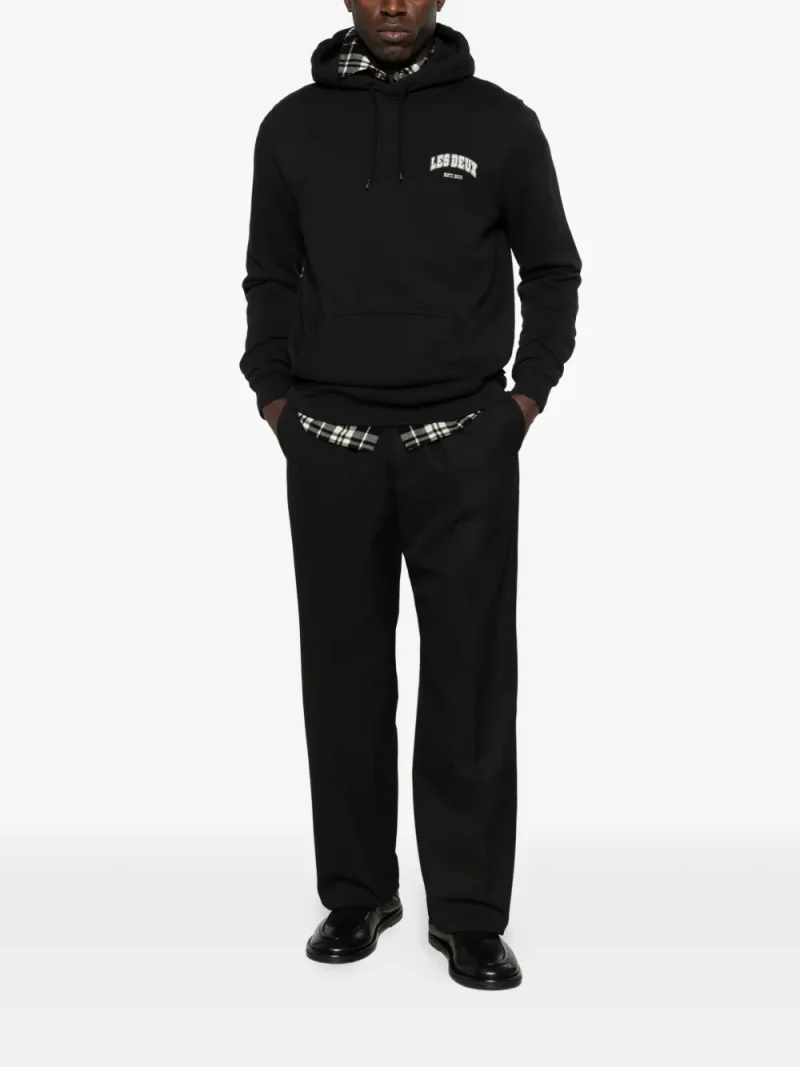 Pantaloni Drole De Monsieur Wide-Leg Drawstring negru - imagine 4