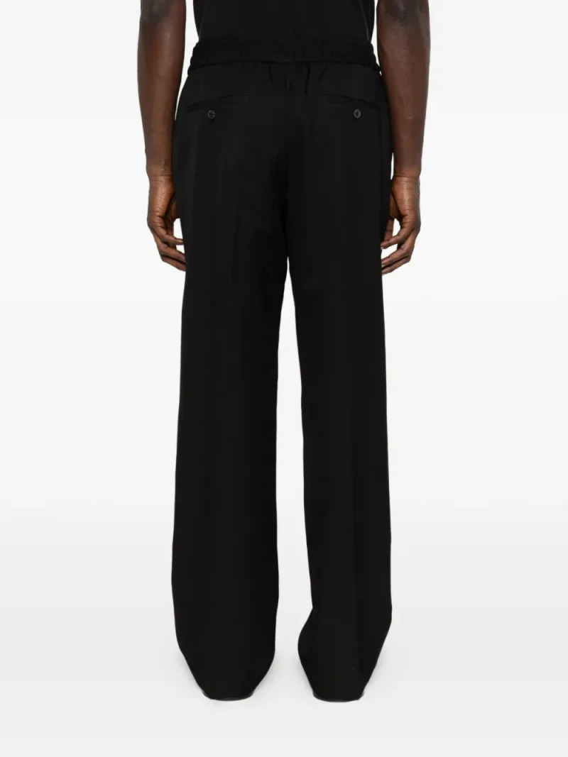 Alternative view of Pantaloni Drole De Monsieur Wide-Leg Drawstring negru