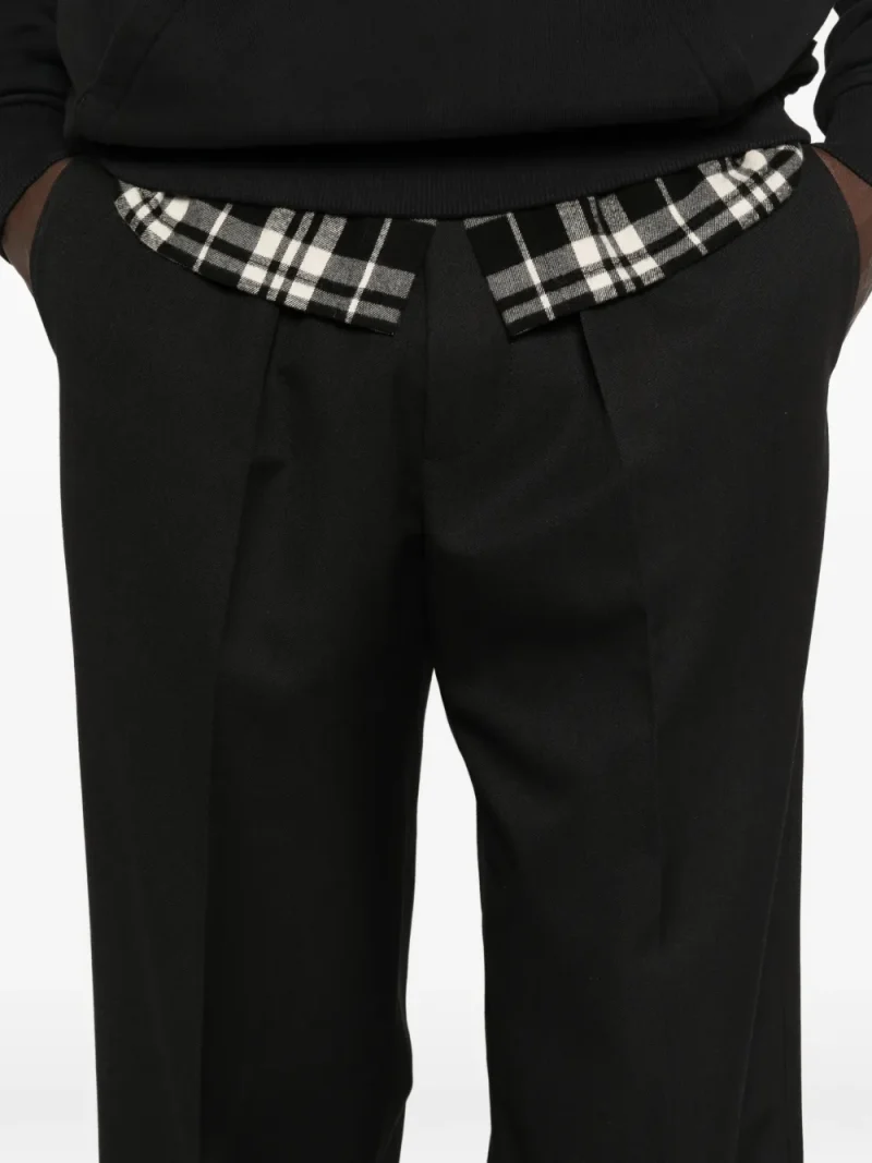 Pantaloni Drole De Monsieur Wide-Leg Drawstring negru - imagine 5