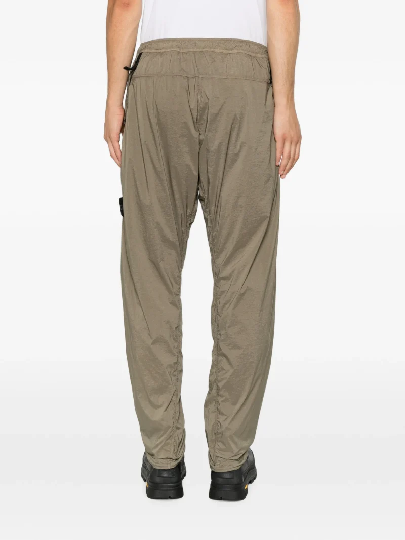 Alternative view of Pantaloni Stone Island Compass-Motif Track khaki