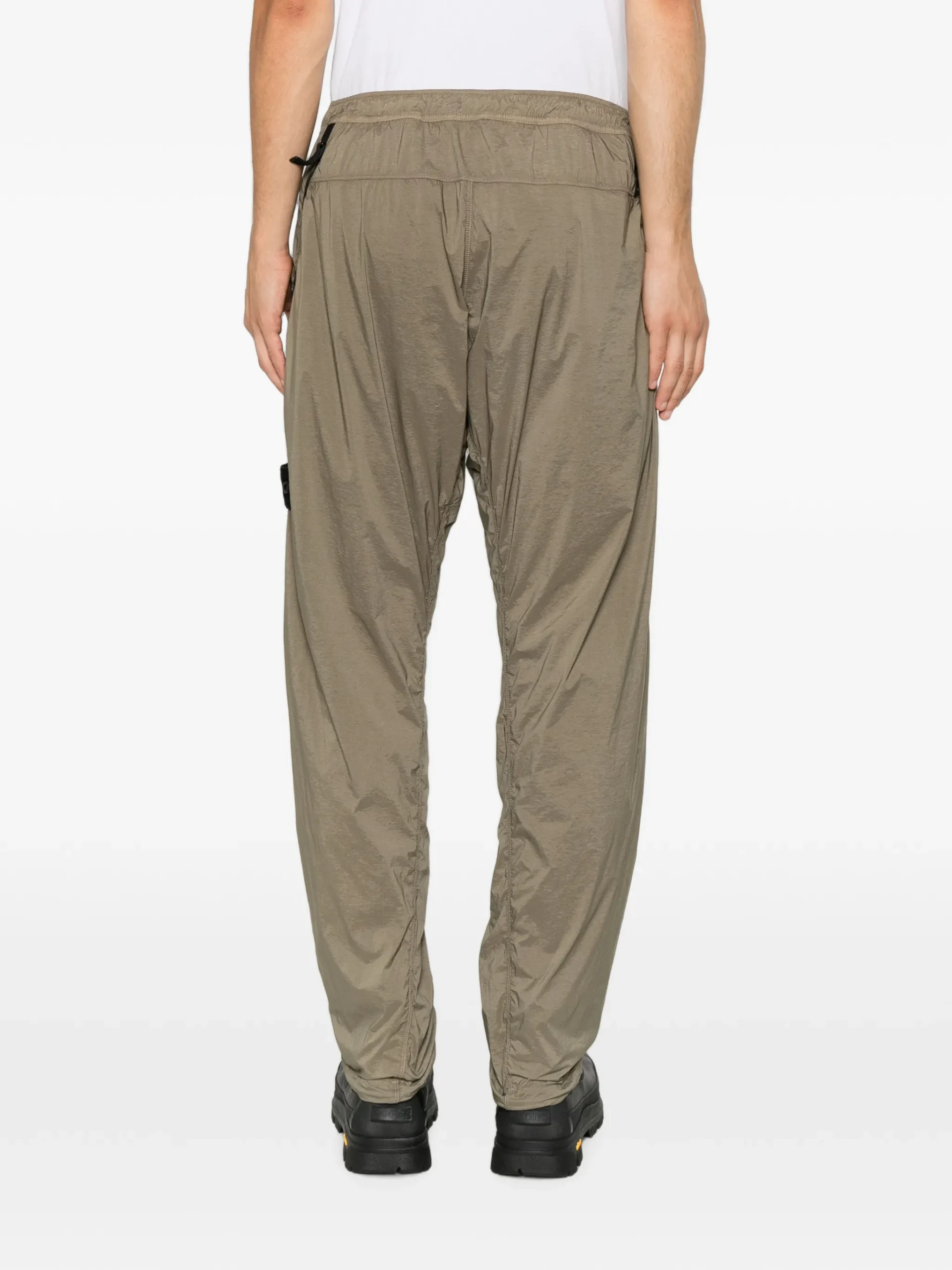 Pantaloni Stone Island Compass-Motif Track khaki - imagine 2