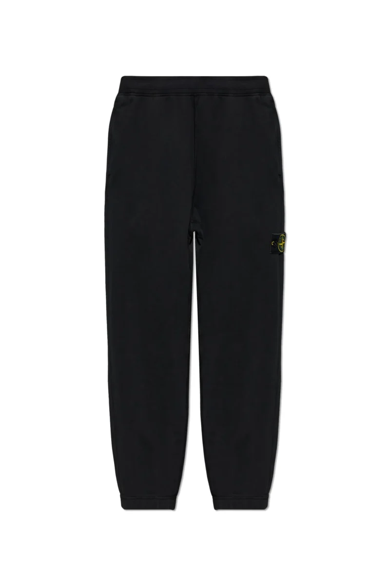 Pantaloni Stone Island Fleece Ghost Heavy negru