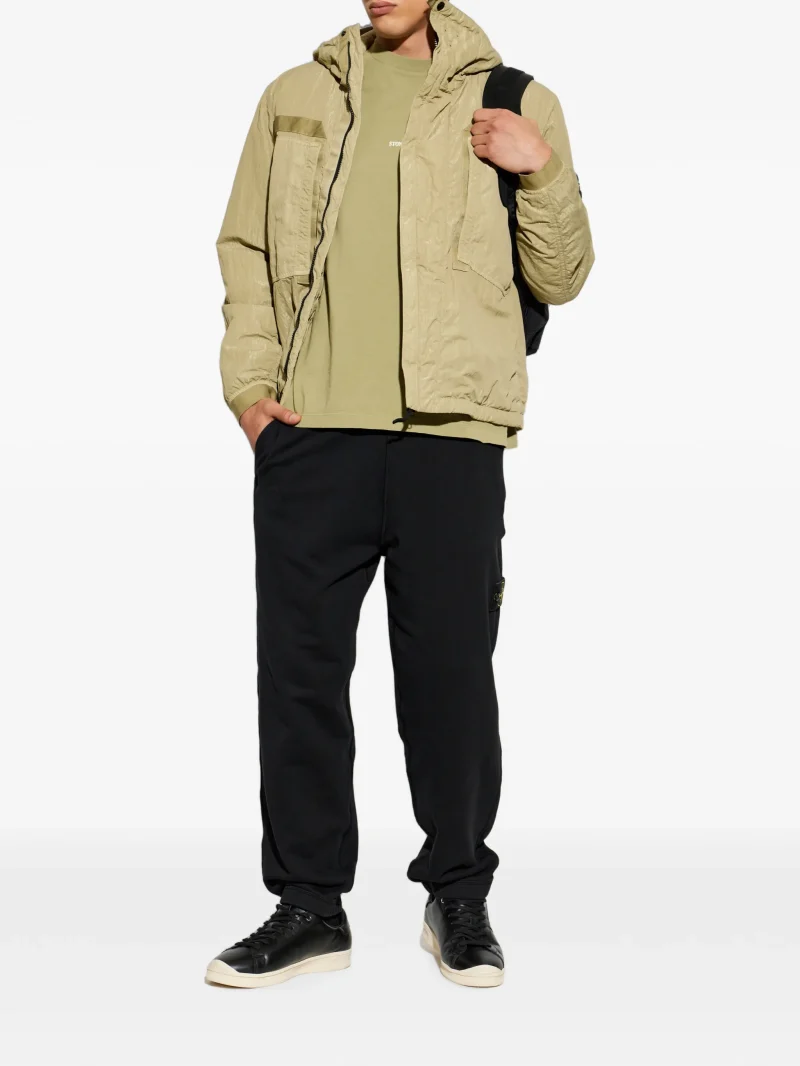 Pantaloni Stone Island Fleece Ghost Heavy negru - imagine 4