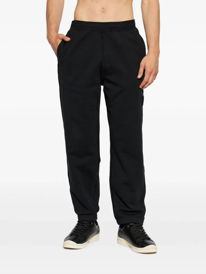 Pantaloni Stone Island Fleece Ghost Heavy negru - imagine 3
