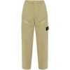 Pantaloni Stone Island Logo-Patch bej