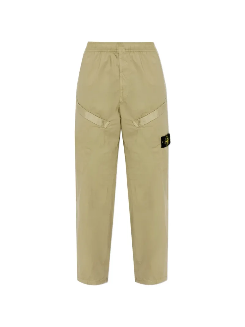 Pantaloni Stone Island Logo-Patch bej