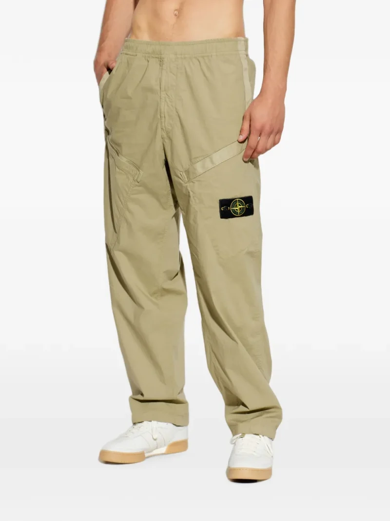 Pantaloni Stone Island Logo-Patch bej - imagine 3