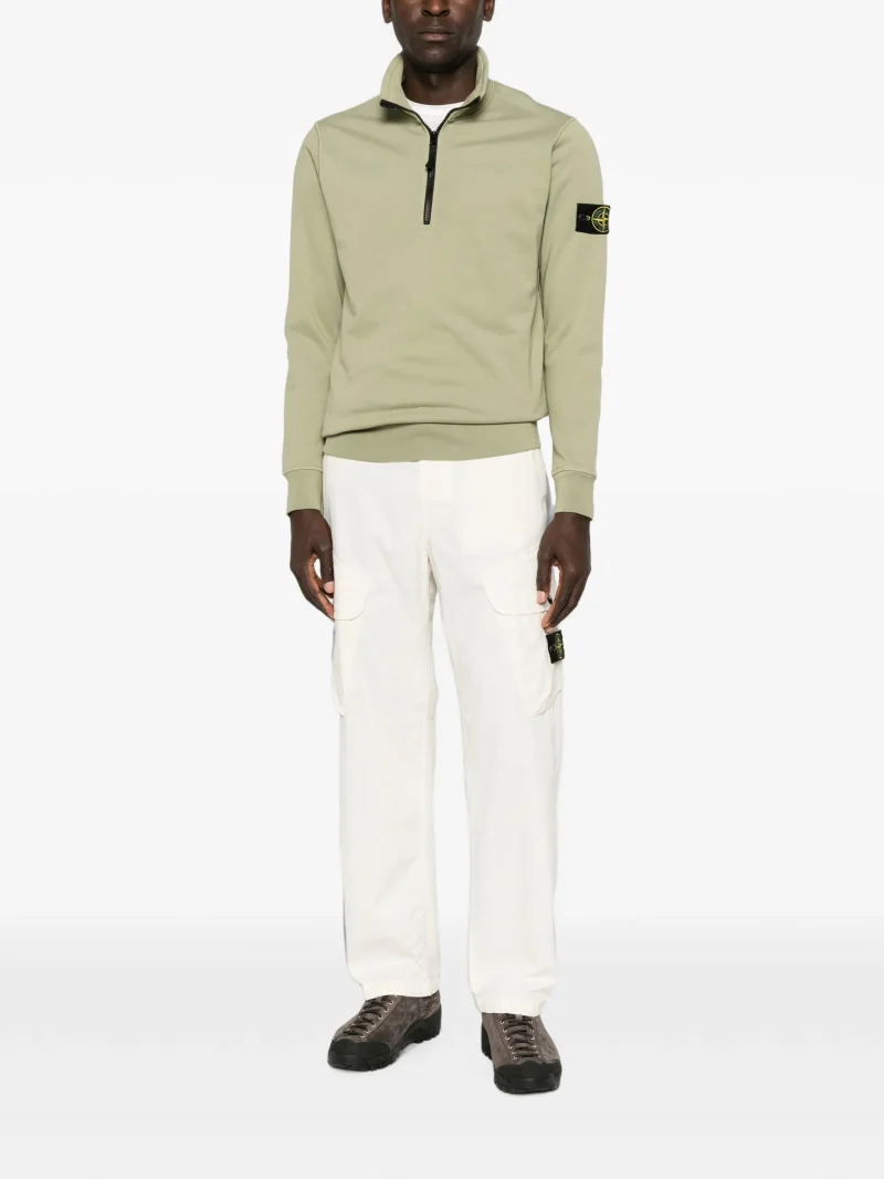 Pantaloni Stone Island Logo-Patch Cargo ecru - imagine 4