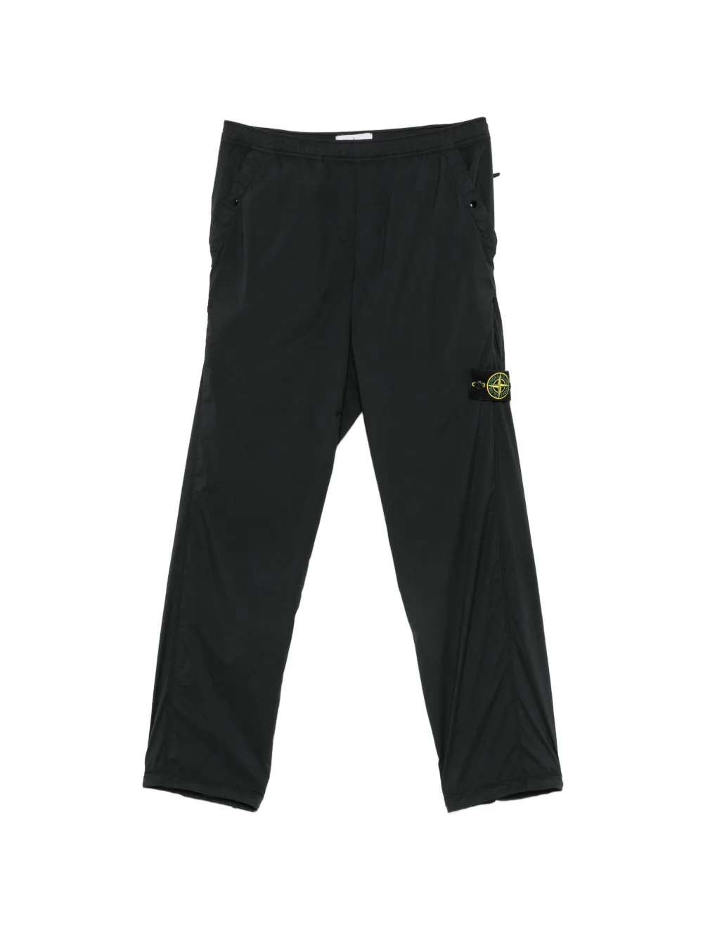 Pantaloni Stone Island Logo-Patch Drawstring negru