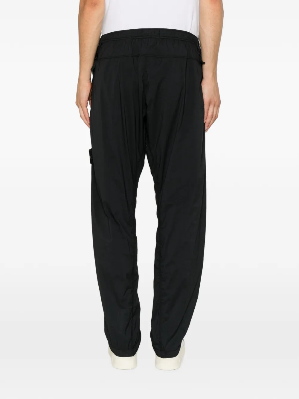 Pantaloni Stone Island Logo-Patch Drawstring negru - imagine 2