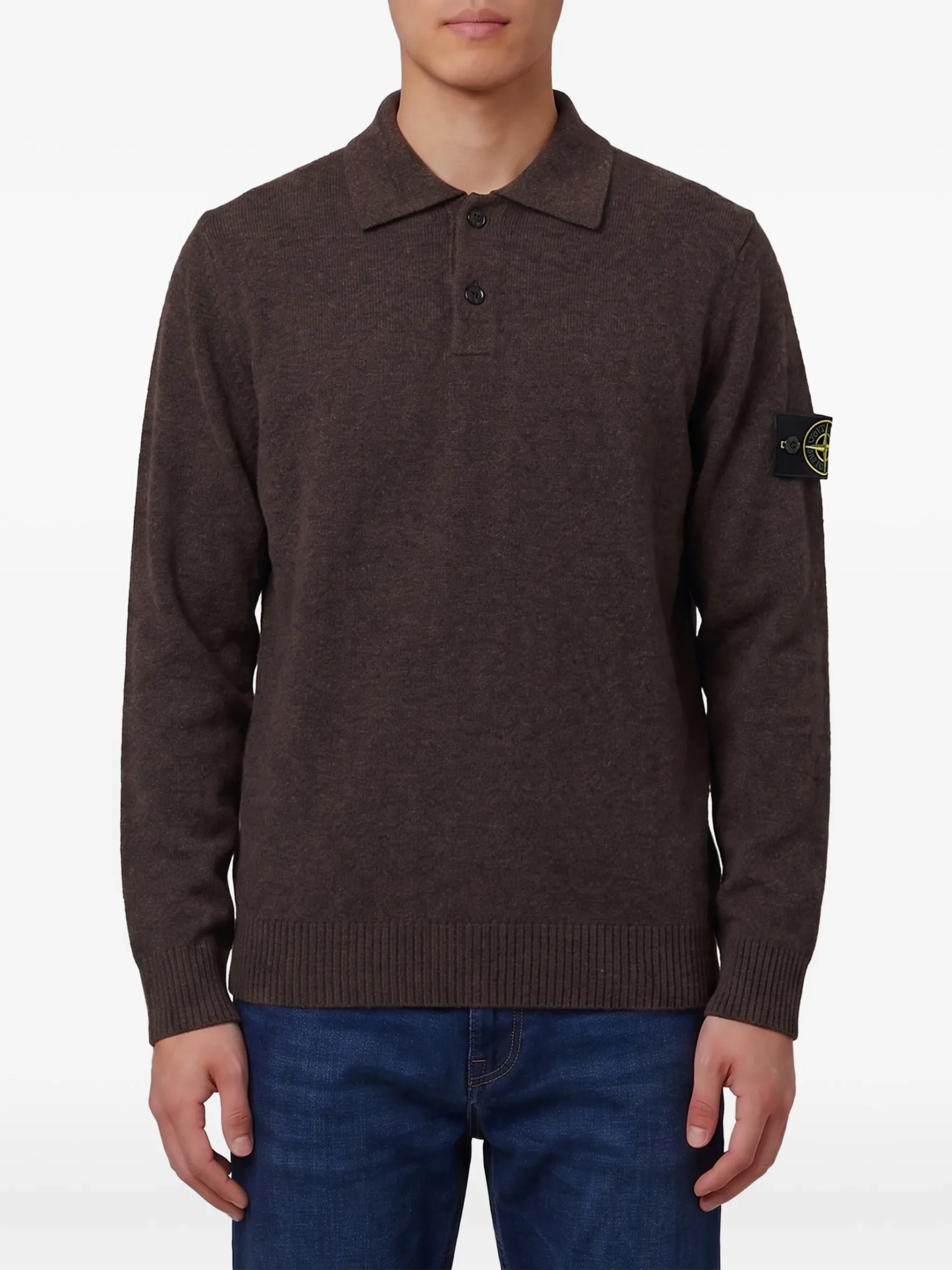 Pulover Stone Island Light RWS Geelong Wool maro