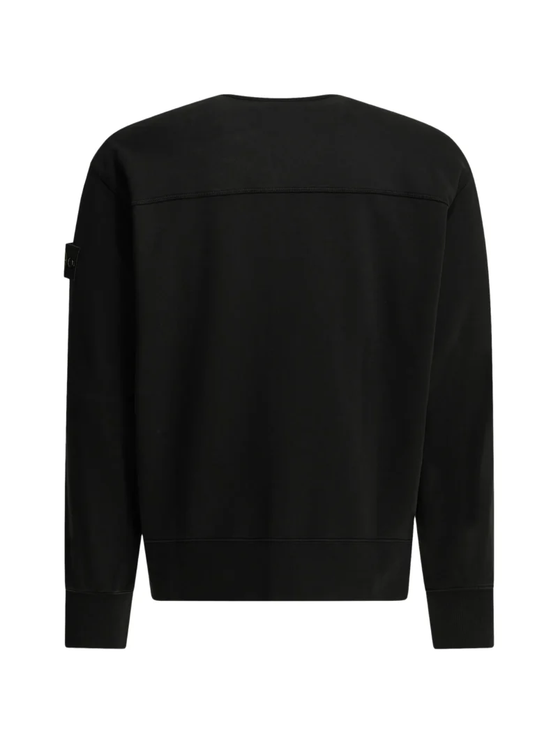 Alternative view of Pulover Stone Island Logo-Patch Button-Up negru