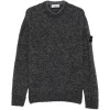 Pulover Stone Island Logo-Patch Marl-Knit gri