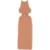 Rochie midi Cult Gaia Cypress Cut-Out maro