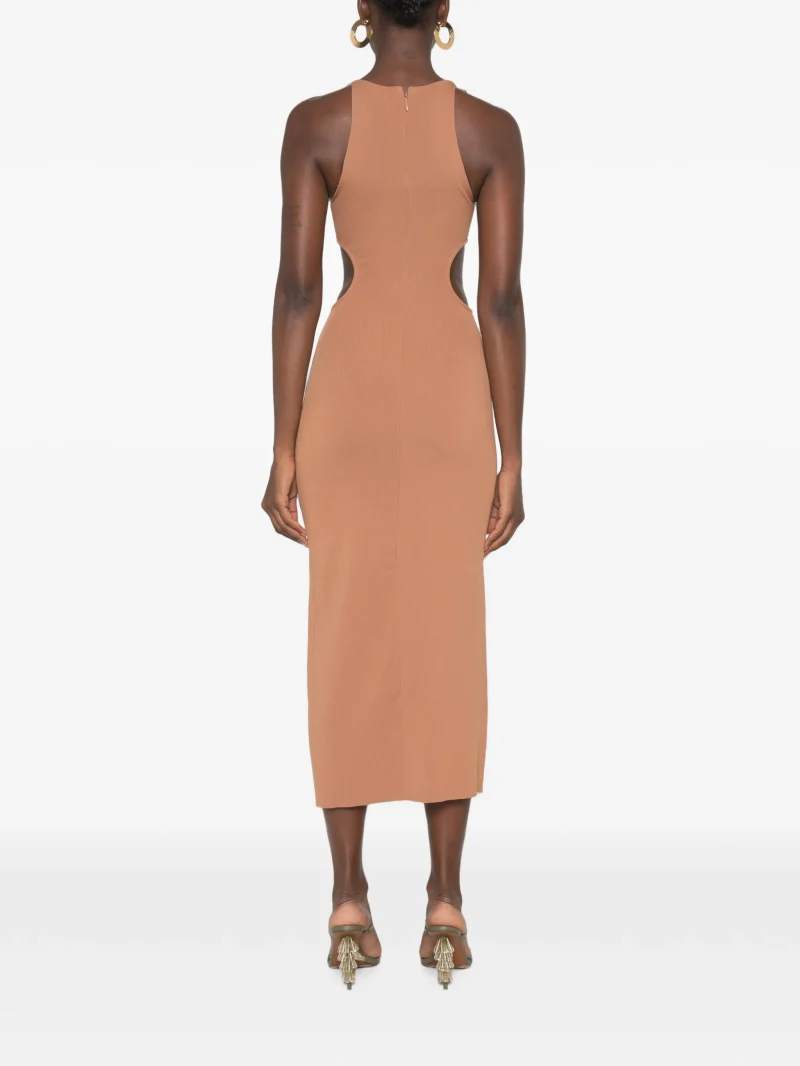 Alternative view of Rochie midi Cult Gaia Cypress Cut-Out maro