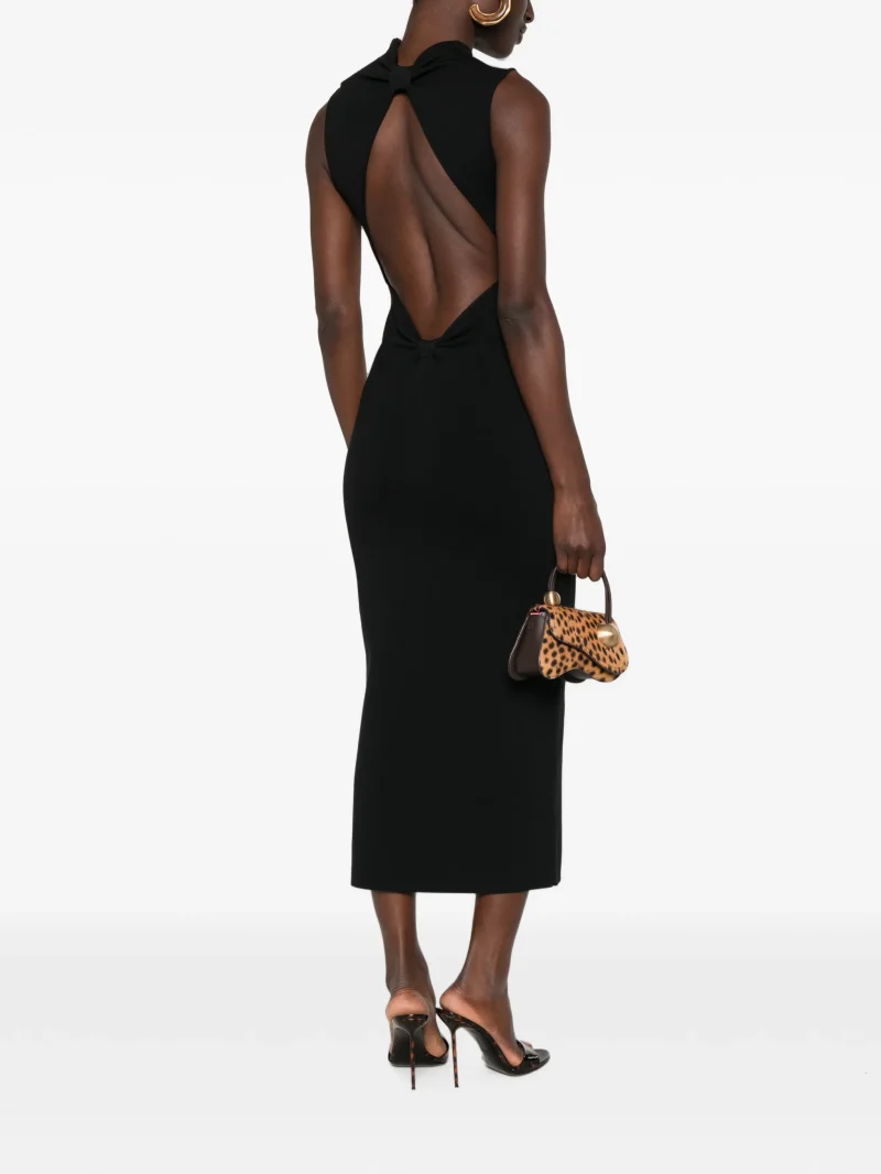 Alternative view of Rochie midi Cult Gaia Dalida Cut-Out Backless negru