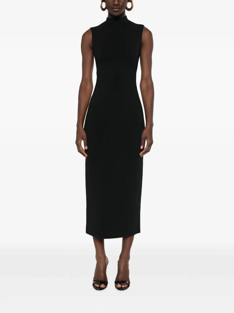 Rochie midi Cult Gaia Dalida Cut-Out Backless negru - imagine 4
