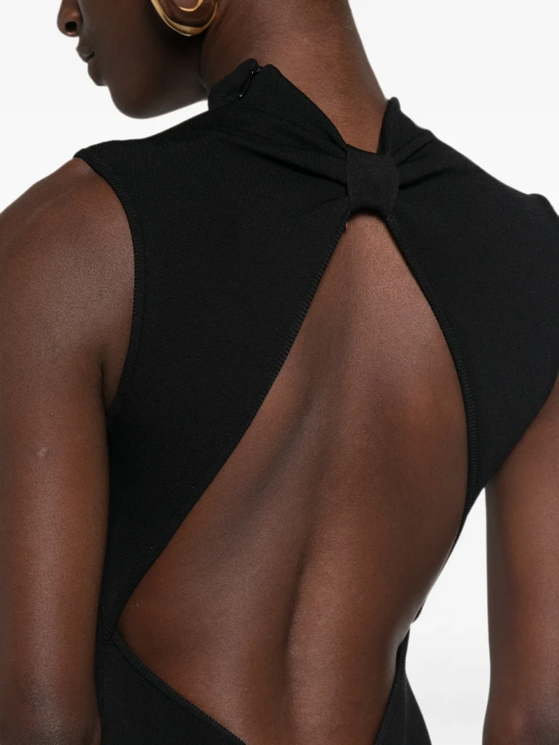 Rochie midi Cult Gaia Dalida Cut-Out Backless negru - imagine 5