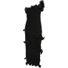 Rochie midi Cult Gaia One-Shoulder Plisse-Effect negru