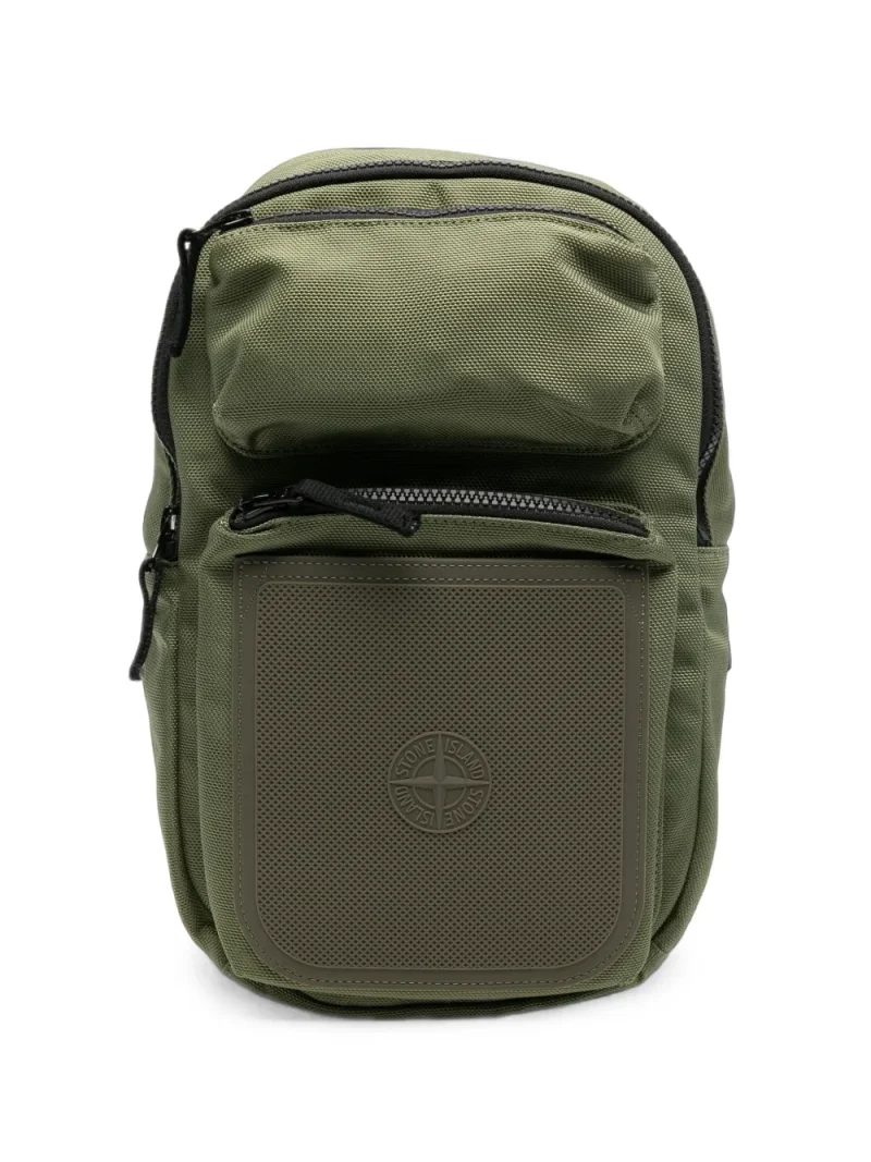 Rucsac Stone Island Logo-Patch Panelled khaki