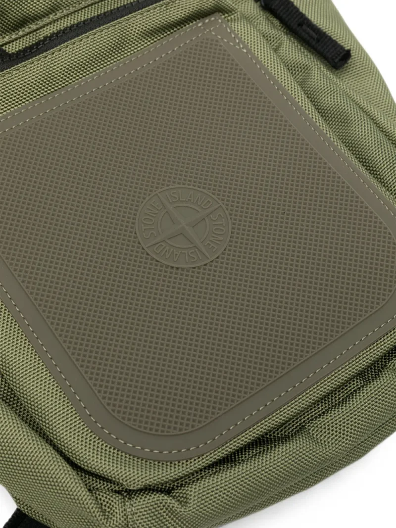 Rucsac Stone Island Logo-Patch Panelled khaki - imagine 4