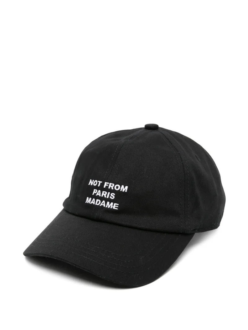Sapca Drole De Monsieur Embroidered Panel negru