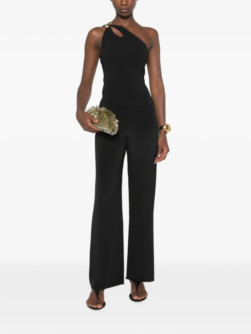 Top Cult Gaia Anouk One-Shoulder Hardware-Detail negru - imagine 4