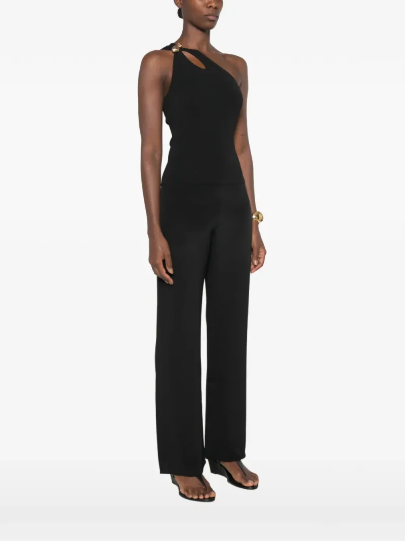 Top Cult Gaia Anouk One-Shoulder Hardware-Detail negru - imagine 3