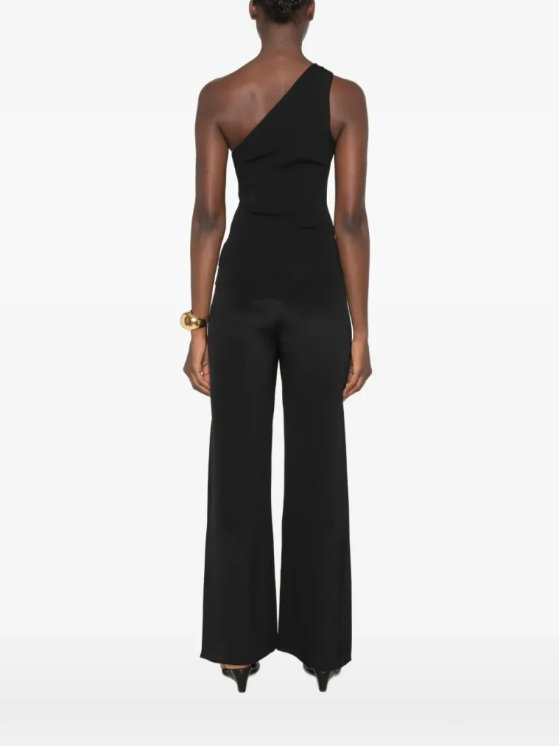 Alternative view of Top Cult Gaia Anouk One-Shoulder Hardware-Detail negru
