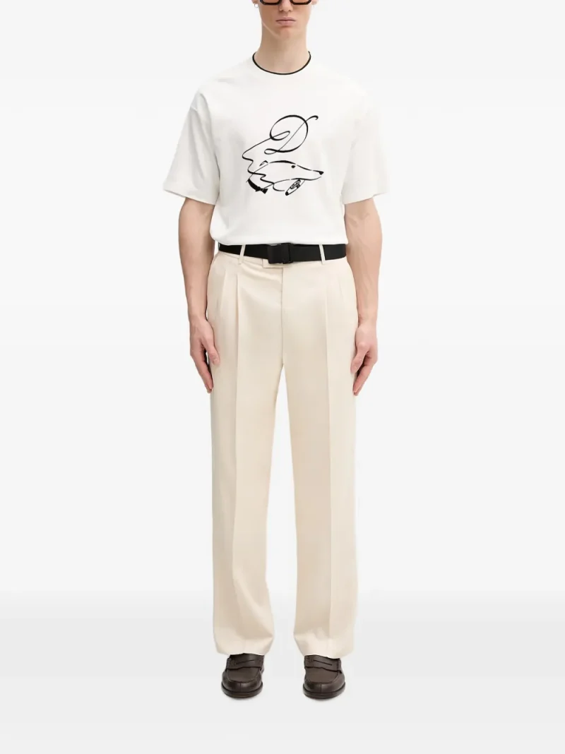Tricou Drole De Monsieur Graphic-Print alb - imagine 4