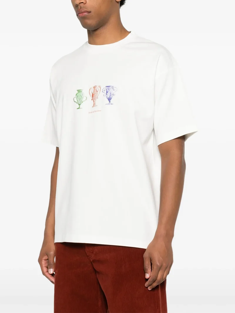 Tricou Drole De Monsieur Graphic-Print alb - imagine 3