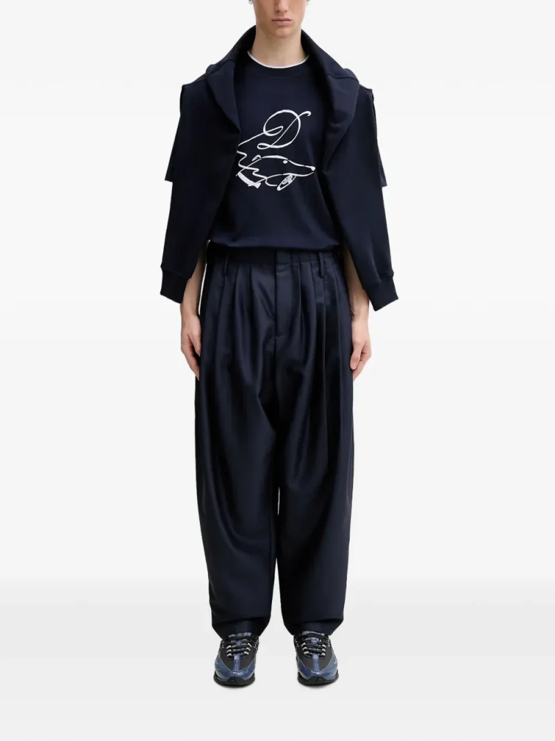 Tricou Drole De Monsieur Graphic-Print alb - imagine 4