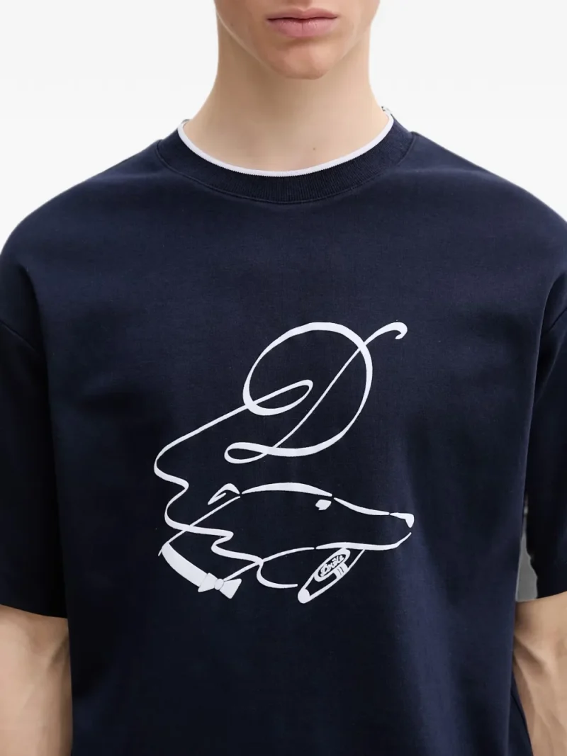 Tricou Drole De Monsieur Graphic-Print alb - imagine 5