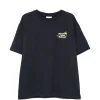 Tricou Drole De Monsieur Vine Embroidered bleumarin