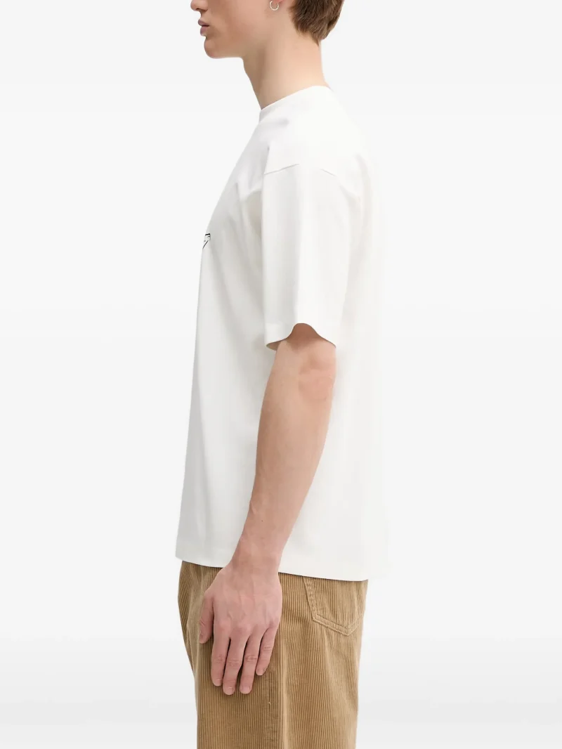 Tricou Drôle De Monsieur Wine Bath alb - imagine 3
