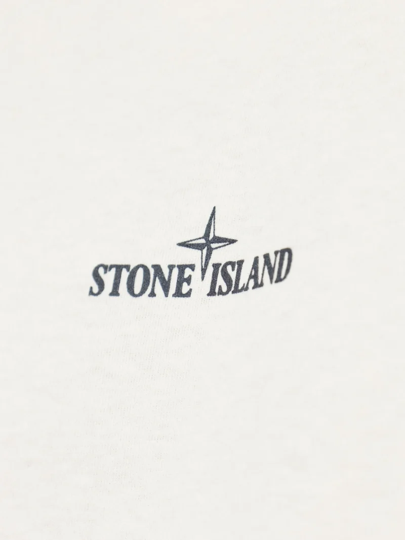 Tricou Stone Island Combed Jersey alb - imagine 5