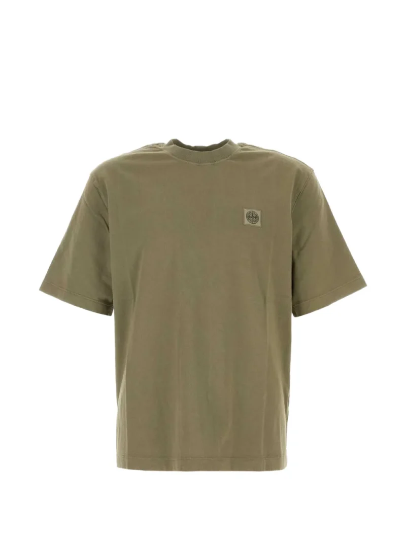 Tricou Stone Island Combed Organic Cotton Jersey khaki