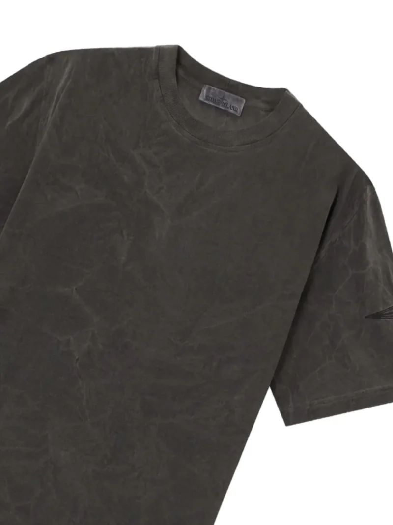 Alternative view of Tricou Stone Island Faded-Effect Logo-Patch gri